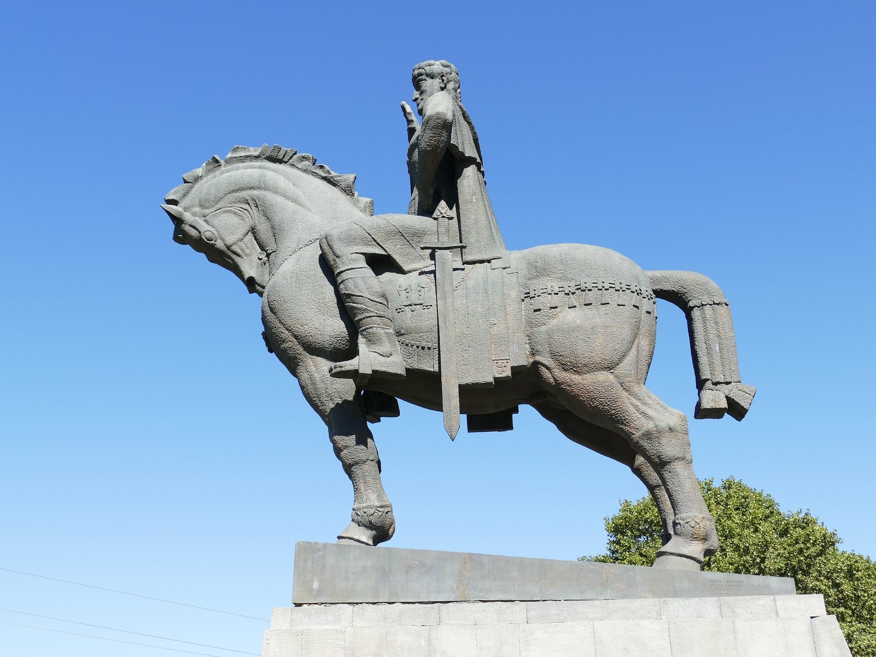 Equestrian statue of King Vakhtang Gorgasali, founder of Tbilisi